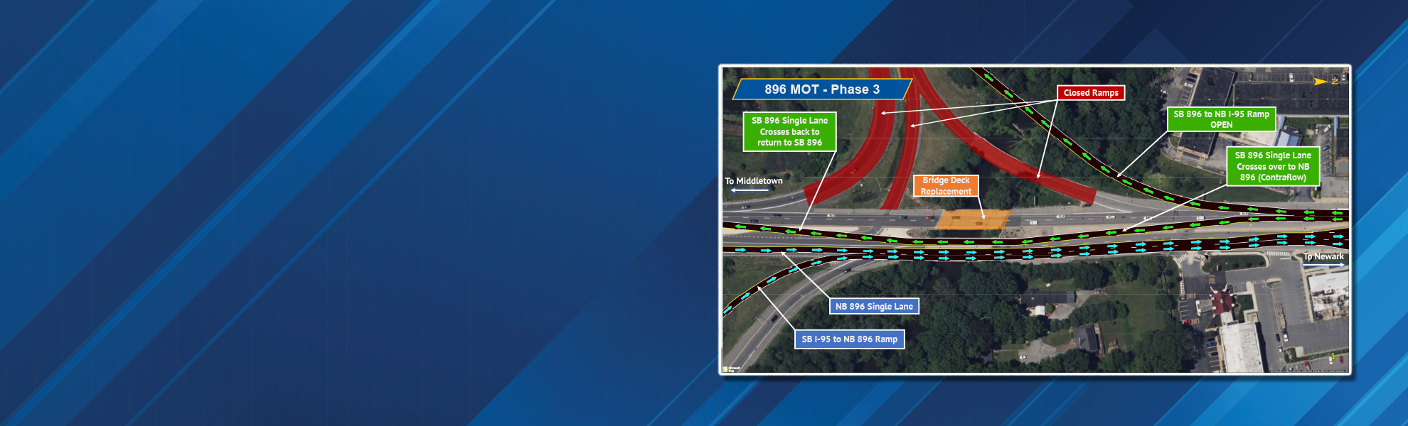 New ‘Contraflow’ Traffic Pattern on SR 896  