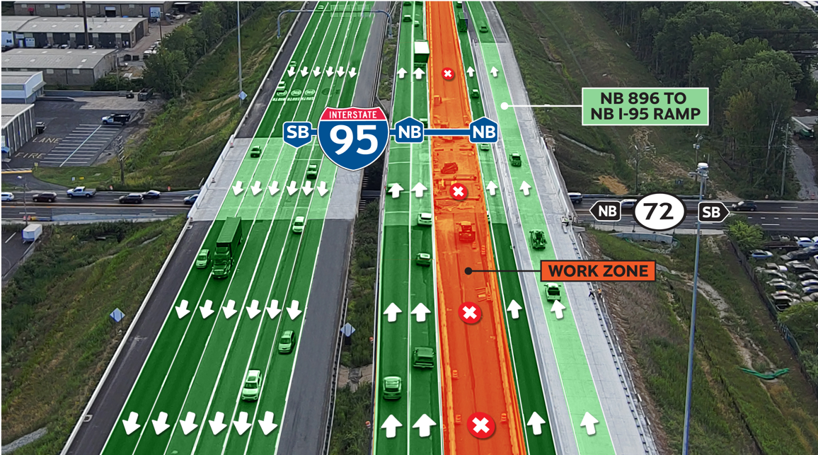 Detailed maps outlining the detour and routes.